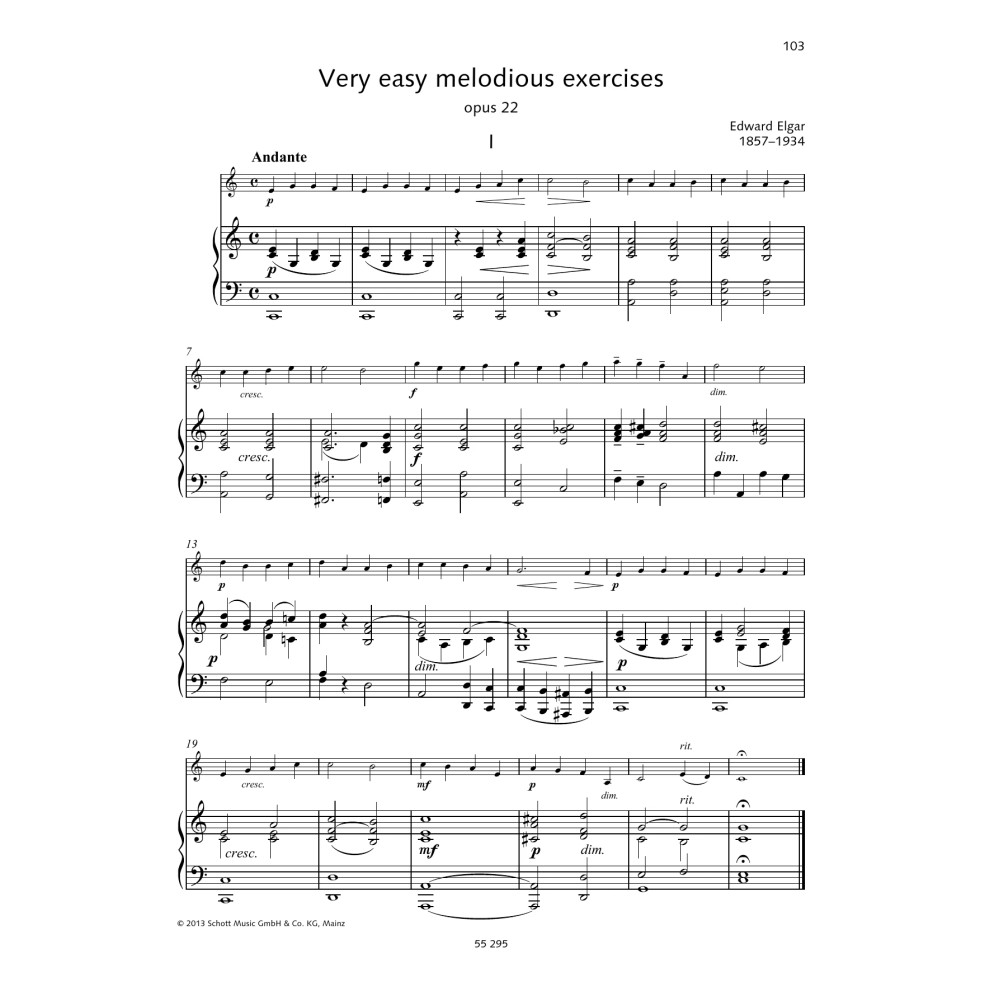 Very easy melodious exercises